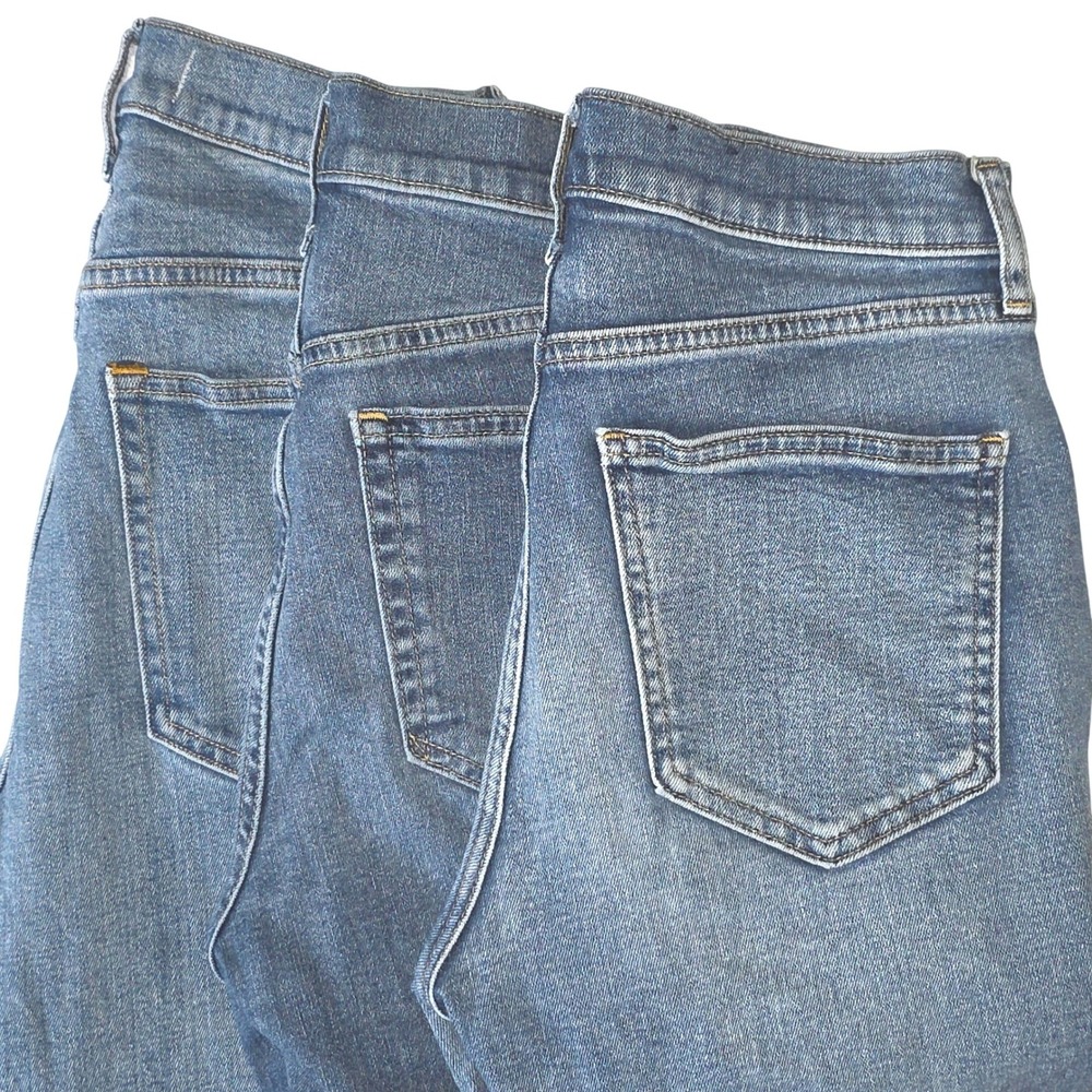 Lot of 3 Abercrombie Curve Love & GAP High Rise Jeans Blue Denim Size 28